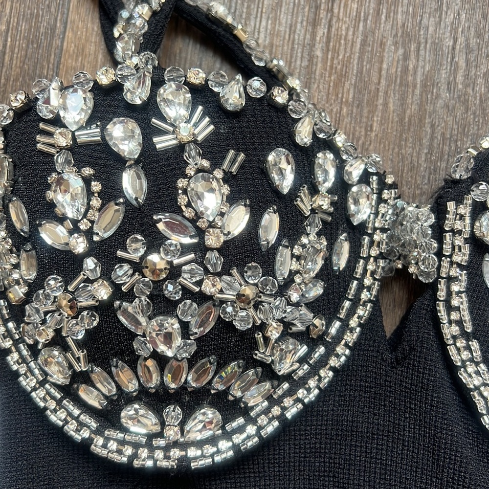 PatBo Black Jeweled Dress - Picture 6 of 13